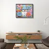 >SALE<5D DIY Partial Special Shaped Drill Diamond Painting Snowman-Green Decor 40x50cm