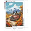 Diamond Painting-DIY Full Round Drill Mountain Car