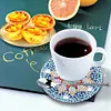 12Pcs/set Diamond Painting Mandala Coaster Cup Cushion with Rack Home Decor