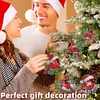 (US Local)12pcs Christmas Cardinal Diamond Painting Keychains Kit DIY Diamond Art Charms