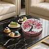 Diamond Painting Snack Box Kit Art Decor Round Snack Box Handmade Art Decoration