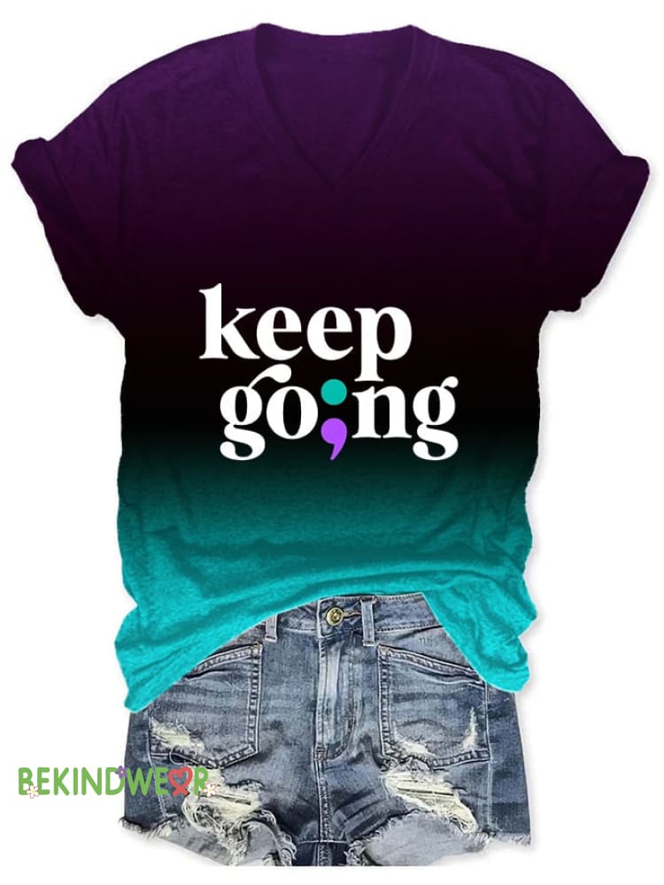 💙You Matter💙Women&rsquo;s Suicide Prevention Awareness Print T-Shirt Picture 1 / S