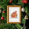 12pcs Xmas DIY Mini Square Diamond Painting Set 15x18cm
