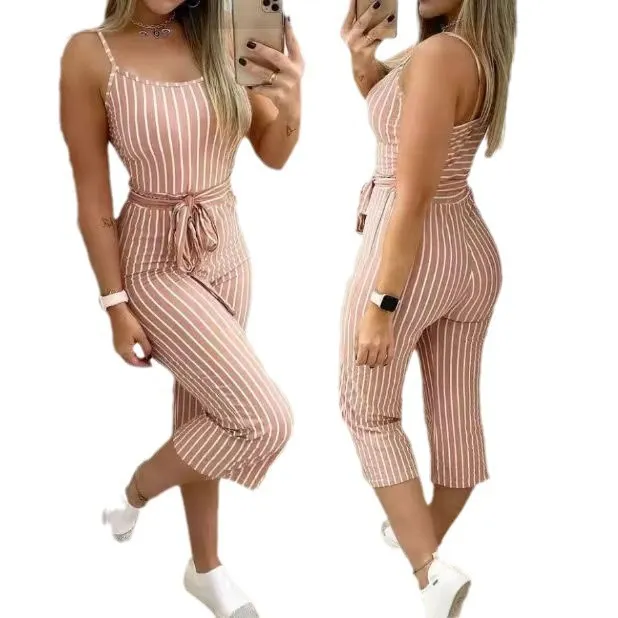 Brownm Brownm Women's Striped Print Tpsuit