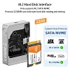 PTZ Camera Hard Drive Box M.2 NVME Protocol Solid State Drive Reading Aluminum Alloy Mobile Hard Drive Box