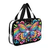 DIY Diamond Art Rhinestone Makeup Bag Crystal Transparent PVC Storage Pack Kit
