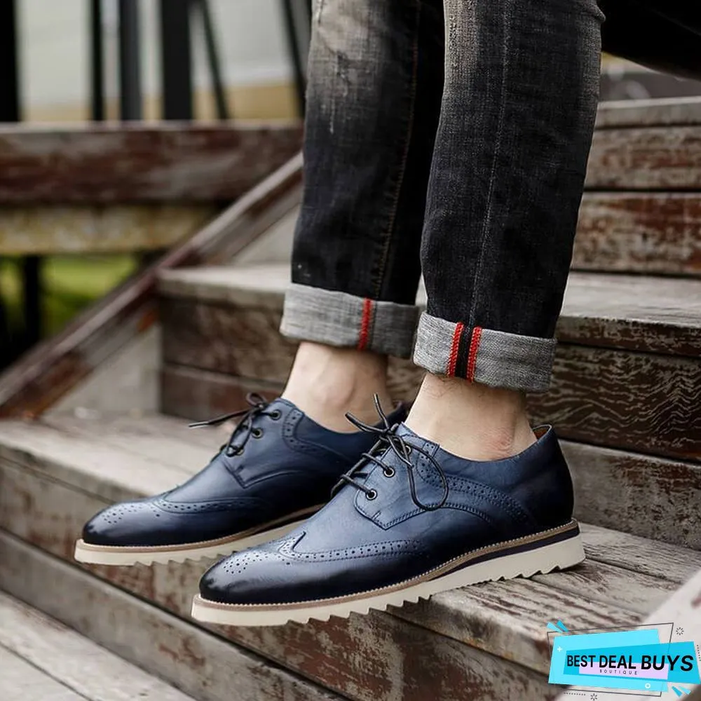 Men's Vintage Casual Brogue Shoes