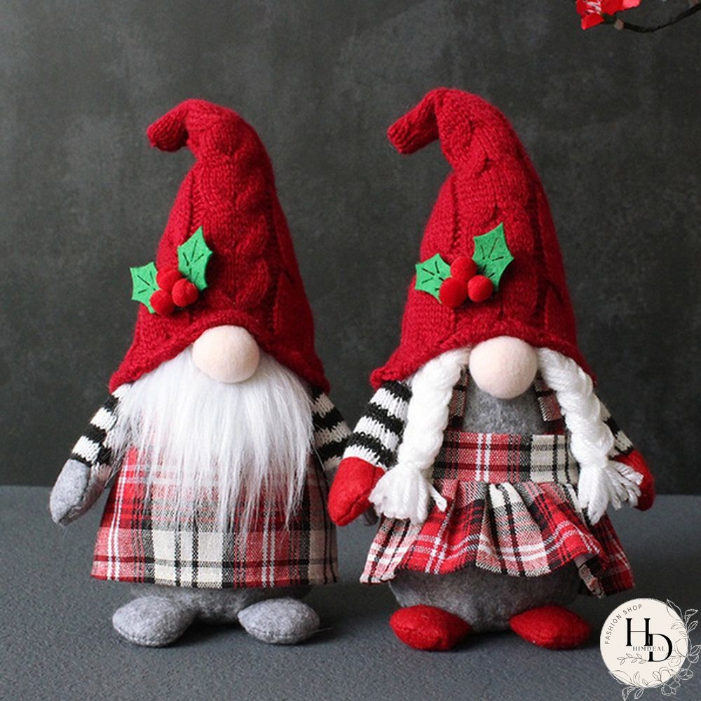 34Styles Swedish Tomte Dwarf Faceless Plush Doll Rudolph Gnomes Dwarf Santa Claus Elf Doll Ornaments