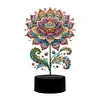 Gorgeous Flower Diamond Painting Night Light 5D DIY Diamond Painting Lamp (Flower A)