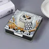 5D DIY Leather Diamond Painting Memo Pad Holder with 160 Sheets Paper (Owl)