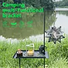 Portable Triangle Pot Holder Folding Campfire Tripod for Outdoor Folding Camping