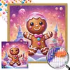 Diamond Painting -DIY Round Partial AB Drill Biscuits Candy House(45x45cm)