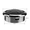 75mm A/C Air Vent Universal Air Conditioning Outlet with Chrome for RV Bus