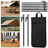 4/8Pcs Tent Stakes Beach Tent Pegs Heavy Duty Ground Anchors for Outdoor Camping