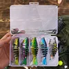 5Pcs Sinking Wobblers Fishing Lures Multi-Section Hard Bait for Pike Bass Trout