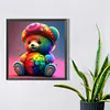Colourful Bear - Round AB Drills Diamond Painting(45*45cm)