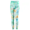 Men's mesh floral thin elastic high waist printed cropped pants