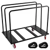 [US Local Warehouse] Folding Table Cart Heavy Duty Panel Dolly with PU Swivel Wheels 1800 LBS Drywall Cart for Party Events Hotel Factory Warehouse