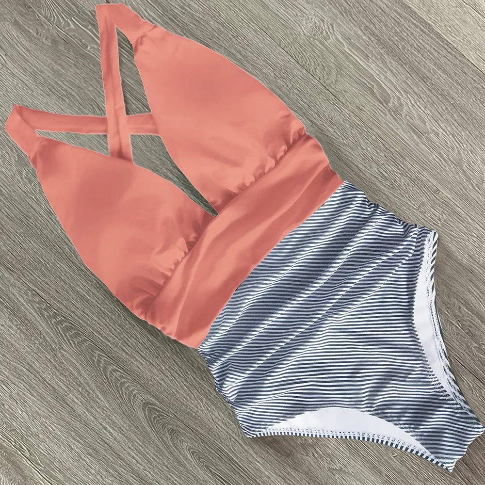 2022 New Sexy One Piece Swimsuit Female Floral Women Swimwear Push Up Bathing Suits Bodysuits Beach wear Deep V-neck Monokini