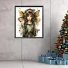Flowers Butterfly Girl-Paint by Numbers Acrylic Paintingg 50*55CM(Watercolor)