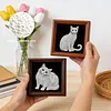 12pcs/set Unframed Pearl Painting Canvas Art Handmade Pearl Material Art Kit Living Room Decor (15x15cm)