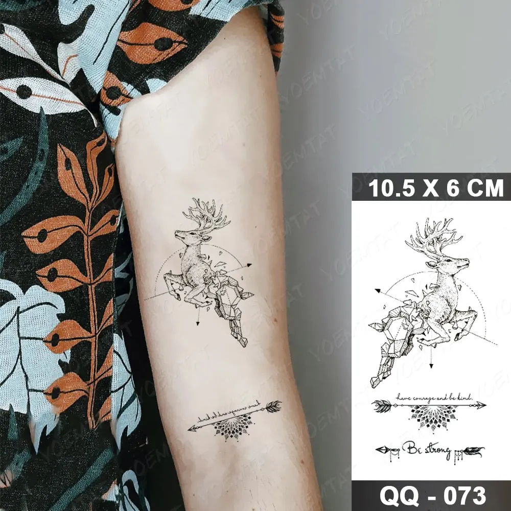 Waterproof Temporary Tattoo Sticker Moon Star Universe Cloud Flash Tatoo Cute Lines Hand Wrist Fake Tatto For Body Art Women Men