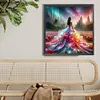 Superbe Fille En Jupe-Perceuse Ronde Peinture Diamant-40*40CM