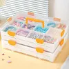 (US Local)2/4 Layers Craft Storage Containers Storage Box Art Craft Supply Bead Organizers Craft Tool
