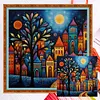 (Multi Style)Colorful Houses-Full Embroidery 2 Strands 14CT Counted Cross Stitc-40*40CM