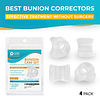 4-Pack Toes Spacers Clear Spreader For Bunion Corrector and Bunion Relief