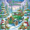 (US Local)6pack Xmas Car-Special Shaped Diamond Painting Kit(30x30cm)