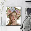 【Limited Stock Sale】Girl With Wreath-14CT Counted Cross Stitch 41*51cm/16.14*20.08in