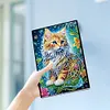 (US Local)50-Page A5 Cat Diamond Painting Notebook for Adult Holiday Birthday Gift