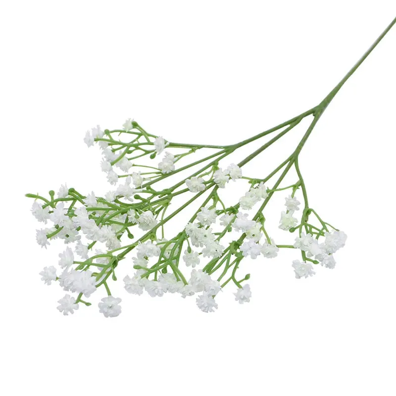 90Heads 52cm Babies Breath Artificial Flowers Plastic Gypsophila DIY Floral Bouquets Arrangement for Wedding Home Decoration