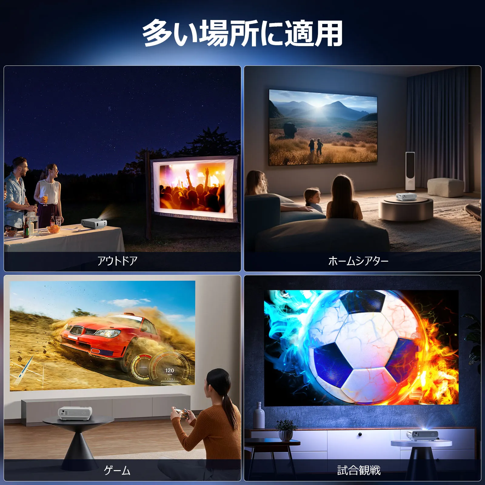 WINDELE【2024進級版5GWiFi&Bluetooth5.3搭載】プロジェクター 小型