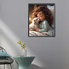 >SALE<5D DIY Full Round Drill Diamond Painting Sweet Girl Home Decor Craft 40x50cm