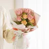 DIY Handmade Twist Stick Craft Tulip Bouquet Chenille Stems Craft Pipe Cleaners Gift Decor Set