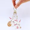 5pcs Diamond Painting Keyring Kits DIY Keychain Bag Pendant Kits