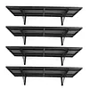 [US Local Warehouse] 4-Pack Heavy Duty Garage Wall Shelving 48.03x18.11x8.66in Garage Storage Rack Floating Shelves 1000 lbs Load Capacity for Power Tools Garden Supplies