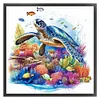 Underwater World Turtle-11CT Stamped Cross Stitch 40*40cm/15.75*15.75in
