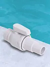 2-Way Ball Valve Float Valve Pool Filter Stop Connector for Home Backyard Plunge