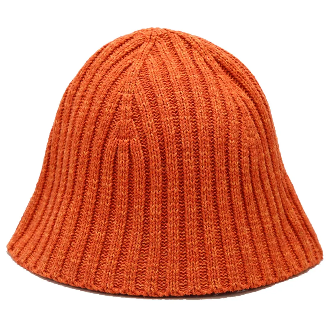 2020 Solid Color Women Winter Warm Knitted Basin Cap Japanese Bucket Fisherman Hat