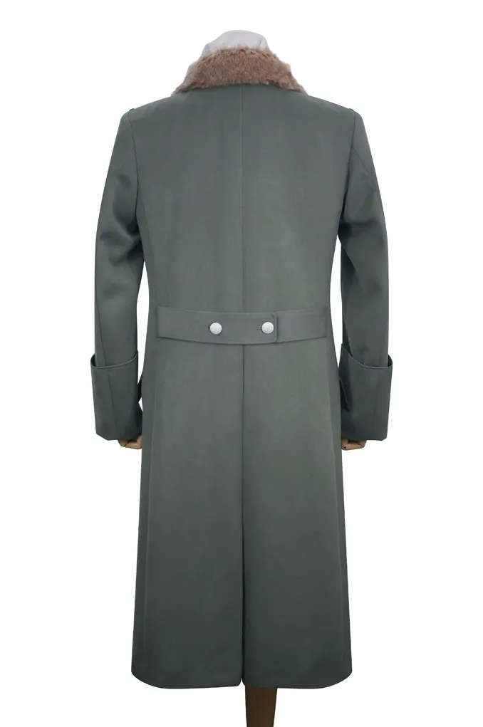   Elite German M1940 Waffen Officer Fur Collar Gabardine Greatcoat German-Uniform