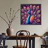 Diamond Painting -DIY Round Drill Colorful Peacock(40*40CM)