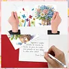 8Pcs Butterfly Diamond Painting Greeting Card Diamond Drawing Card for Friends