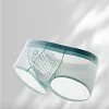 Men's Ultra-Thin Ice Mesh Transparent Sexy Boxers