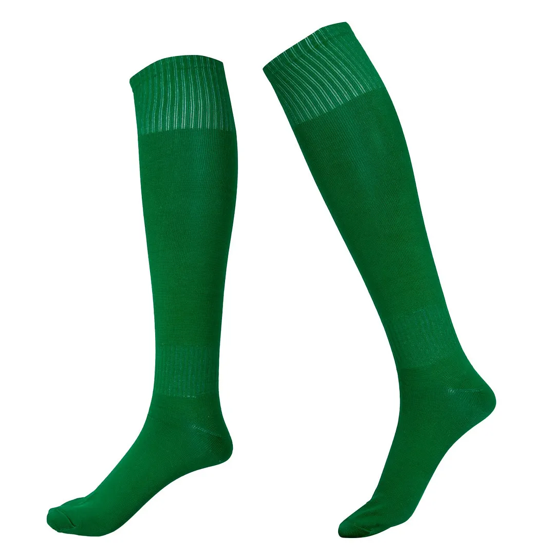 Hirigin Cool Mens Socks Sport football Soccer Long Socks Near Knee High Sock Baseball Hockey Y White Yellow Blue Socks
