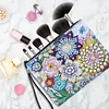 DIY Diamond Art Cosmetic Bag Flowers PU Women Clutch Kit