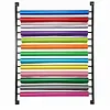 [US Local Warehouse] 13 Rolls Vinyl Roll Holder with Adjustable Hanging Rod for Wallpaper Window Film