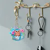 6Pcs DIY Diamond Painting Owl Keychain